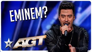 Is That Eminem? He Performs All Your Favourite Rappers on America's Got Talent!