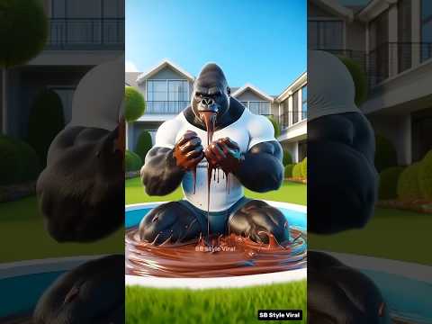 Monkey Chocolate Heist: The Sweet Adventure ๐ญ #ai #baby #shortvideo #story #cute #shortsfeed