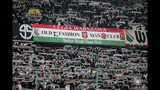 Doping kibiców Legii na meczu z Lechią Gdańsk   Biegać, walczyć i się starać...