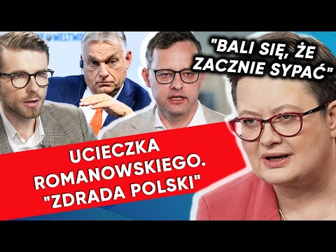 "Zdrada Polski". Romanowski uciekł do Orbana. Lubnauer: Putinowski kierunek