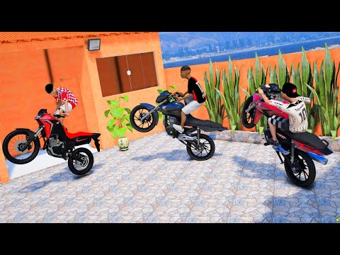 LEVEI MEUS AMIGOS NA CASA DO JOÃO DO GRAU DE MOTOS no GTA 5 O FILME