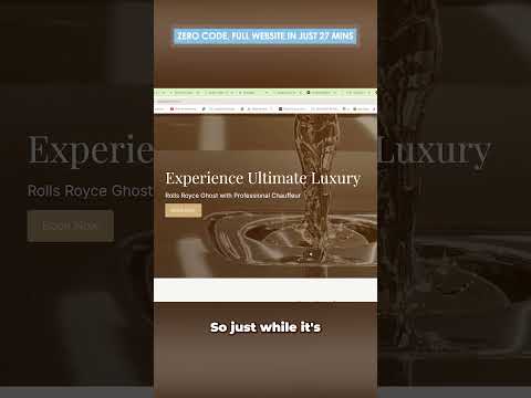 I Built A Full Website In 27 Minutes Using AI  #ai #nocoding #webdevelopment #website