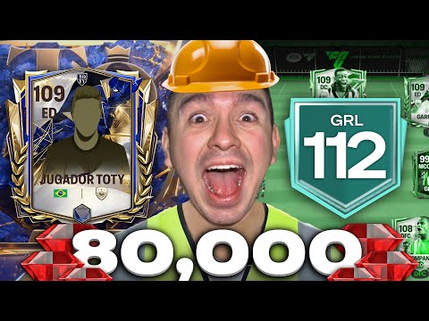 🤯 RECONSTRUYO MI EQUIPO A 112 GRL !!! ICONO PRIME TOTY !!! GASTAMOS 80.000 GEMAS !!!