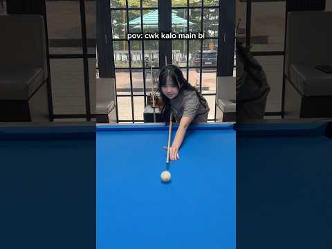 ada yang berani lawan?😇 #couplecomedy #coupletrend #funny #billiard #comedy
