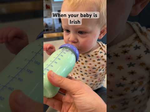 Happy St. Patrick’s Day ☘️ #mom #moms #stpatricksday #baby #bottle #momlife #motherhood
