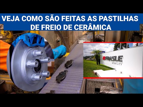 VEJA COMO SÃO FEITAS AS PASTILHAS DE FREIO DE CERÂMICA