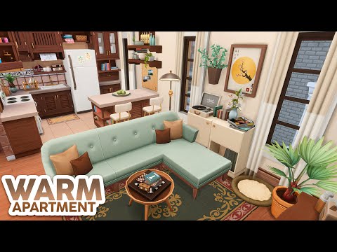 Warm Apartment // The Sims 4 Speed Build: Apartment Renovation