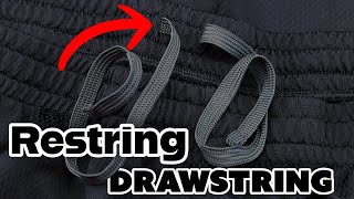 How To Restring Drawstring Easy Simple