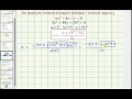 Quadratic Equations and Complex Solutions