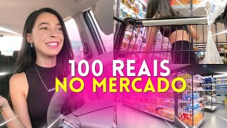 O QUE EU CONSEGUI COMPRAR NO MERCADO COM 100 REAIS 💸