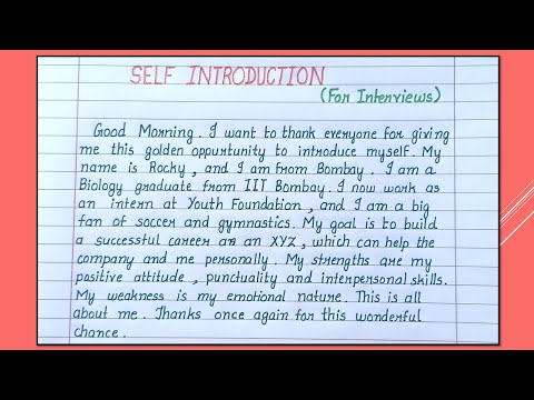 Self Introduction For Graduate School - XpCourse