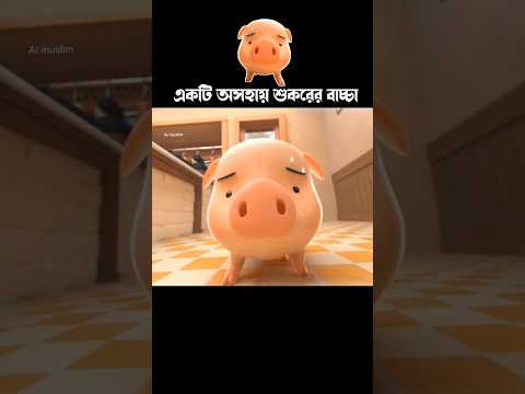 একটি অসহায় শূকরের বাচ্চা #cartoon #3danimation