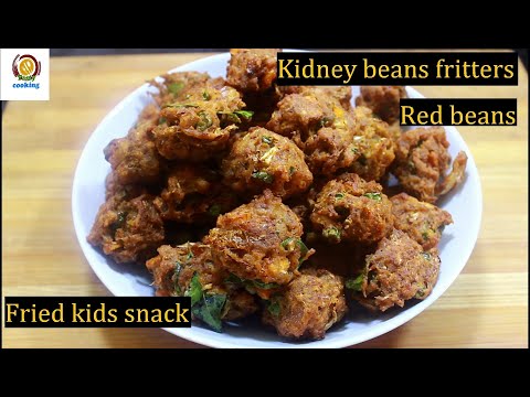 Kidney beans fritters/beans fritters/kidney beans recipe/red beans fritters