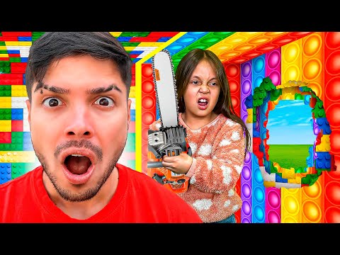 ESCAPANDO de 100 CAPAS de LEGO VS POP IT