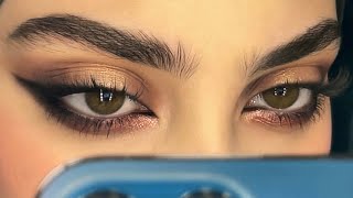 ميك اب ناعم مع ايلاينر اسود مدموج |SMOKED OUT EYELINER MAKEUP