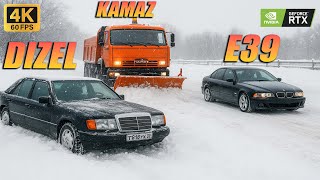 Yetimlər Qarda Batdılar W124 E39 Onları Təqib Etdi |Maşın Oyunları| BeamNG.Driver #malikbedelov