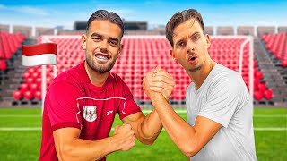Football Challenges VS A PRO Indonesian Football Player!