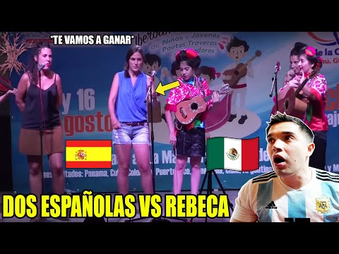 MEXICANA DA UN REPASO A 2 ESPAÑOLAS que la RETAN a CANTAR IMPROVISANDO