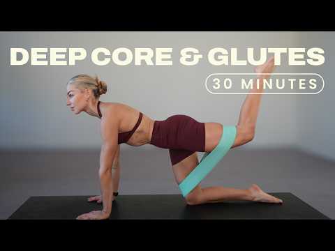 35 Min. Pilates Deep Core & Glutes Workout | At-Home Mat Pilates | No Standing