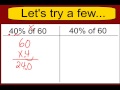 Finding the Percent of a Number