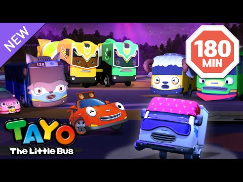 [3時間] タヨとちびっこバスのごっこあそび🚒🚓🚌 l 子供向けアニメ l ちびっこバス タヨ