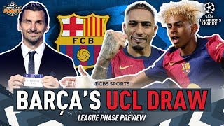 Barcelona face Chelsea, PSG & Newcastle in UCL League Phase | Draw Reaction | CBS Sports Golazo