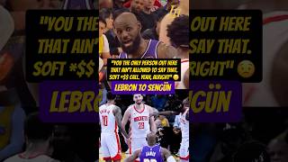 LeBron had some words for Sengün in game 5 😳