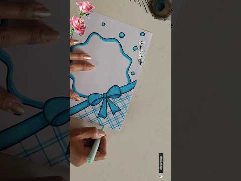 Border Design for School Project😍✨ Project Work Designs #viral #youtubeshorts #shorts