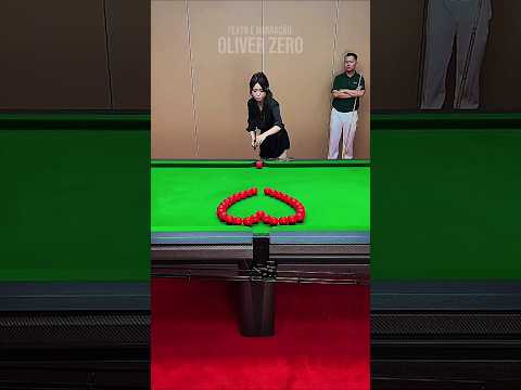 Ele é o Mestre Das Bolas VERMELHAS! (créditos: 张镇辉台球教学 no Douyin)
