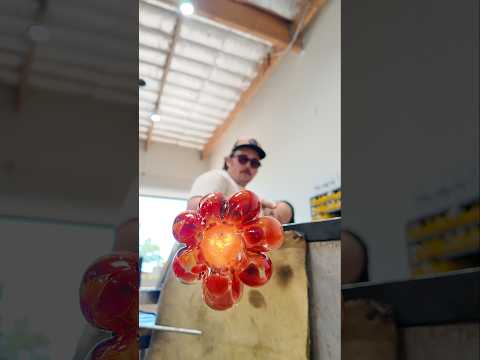 The Most Satisfying Bubble Pop in Glassblowing!  #glassblowing #glassart #satisfying
