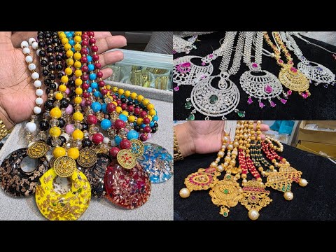 ৫০% কম দামে ডায়মন্ড কার্ট সীতাহার,রাজোয়ারী লং হিজাবি সীতাহার Fashionable trendy jewelry at offer