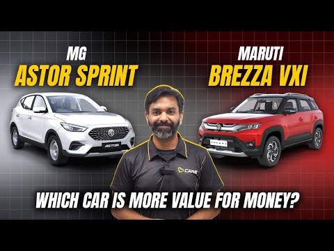 MG Astor Sprint vs Maruti Brezza VXI | Which Car Is More Value For Money @ Rs 10 Lakh?