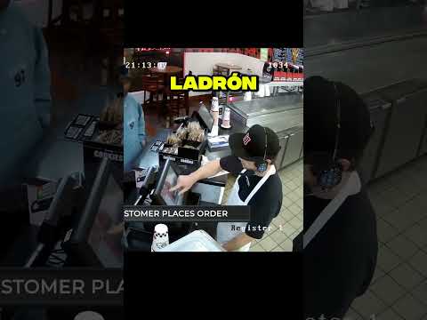 Robo un negocio de comidas y SORPRENDIÓ la reaccíon del empleado 😨
