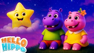Twinkle Twinkle Little Star with Hello Hippo | HooplaKidz Nursery Rhymes and Kids Songs