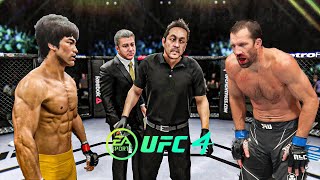 Bruce Lee vs Luke Rockhold   EA Sports UFC 4   Epic Fight 🔥🐲