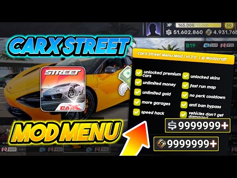 CarX Street MOD APK v1.7.0 Tutorial! - Unlimited Money, Gold & Unlocked All Cars Latest Works (2024)