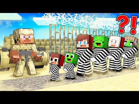 Mikey Family & JJ Family Survive Their First Captivity in Minecraft (Maizen)