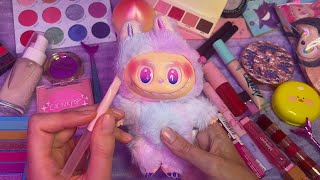 ASMR Makeup on a Labubu (Whispered, Labubu Unboxing)