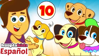 Yo Tenía Diez Perritos | 10 Little Puppies | Canciones Infantiles | HooplaKidz Español