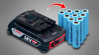 DIY 18V Cordless Tool Battery Repair using 18650 Cells