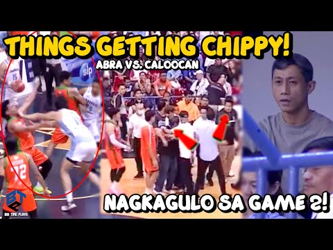 NAGKAGULO SA GAME 2 NG ABRA VS CALOOCAN MPBL! NAGKAPISIKALAN NA! NAGKAINITAN PATI MGA COACHING STAFF