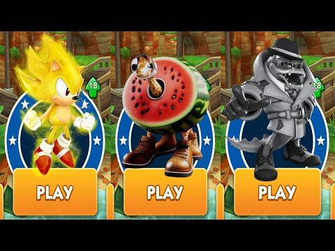 CLASSIC SUPER SONIC vs GIRAFFE CELESTE - ITALIAN BRAINROT RACE vs DETECTIVE VECTOR  - SONIC DASH