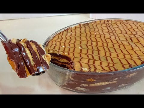 عندك حليب و ملعقة دقيق حضريها دفعة واحدة بدون فرن في 10 دقائق 😋 تحليات رمضان 2020