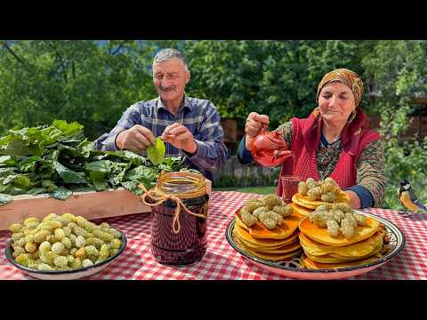 Mulberry Harvest Day! Family Cooking and Village Traditions