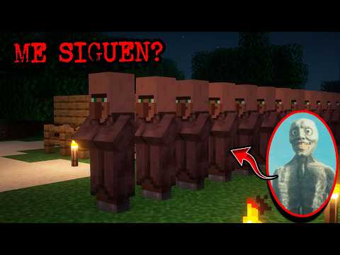 Si ves una fila de ALDEANOS siguiéndote, CORRE ESTAS EN GRAVES PROBLEMAS | creepypasta minecraft