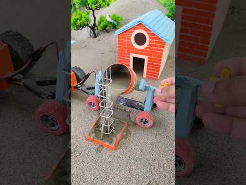 diy mini tractor construction machine video | #shorts #youtubeshorts