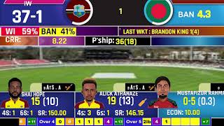 WI VS BAN 2nd T20