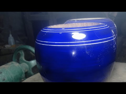 Amazing wood turning process vase🏺🔥