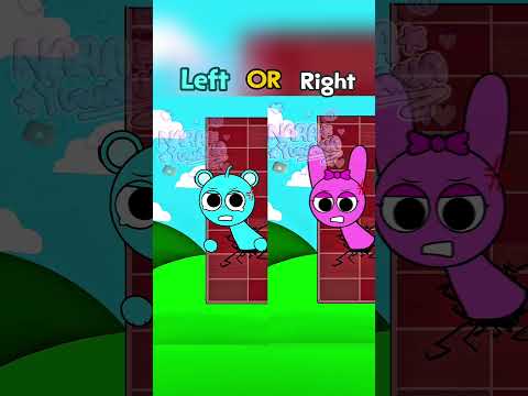Sprunki Wall meme Left or right #sprunki #shorts
