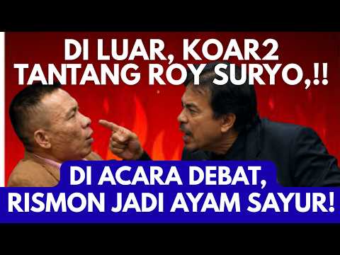 TEPARR,,! MOMENT RISMON TAK BERDAYA, DI BANTAI ROY SURYO DI ACARA RAKYAT BERSUARA #roysuryo #rismon